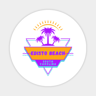 Edisto Beach South Carolina Vibes 80's Magnet